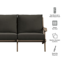 Load image into Gallery viewer, Saratoga Outdoor Patio Teak Wood Loveseat by Modway