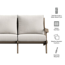 Load image into Gallery viewer, Saratoga Outdoor Patio Teak Wood Loveseat by Modway