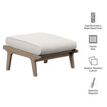 Load image into Gallery viewer, Saratoga Outdoor Patio Teak Ottoman by Modway
