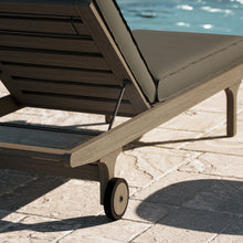 Load image into Gallery viewer, Saratoga Outdoor Patio Teak Chaise Lounge Chair by Modway