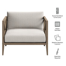 Load image into Gallery viewer, Northlake Outdoor Patio Teak Armchair by Modway