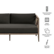 Load image into Gallery viewer, Northlake Outdoor Patio Teak Loveseat by Modway