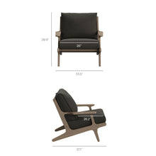 Load image into Gallery viewer, Saratoga Outdoor Patio Teak Wood Chair and Ottoman Set by Modway