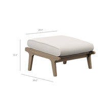 Load image into Gallery viewer, Saratoga Outdoor Patio Teak Wood Chair and Ottoman Set by Modway