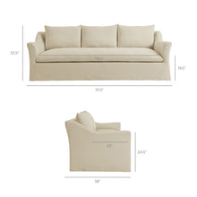 Load image into Gallery viewer, Somerset 92" Linen Blend Slipcovered Sofa by Modway