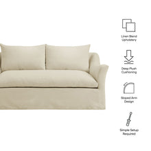 Load image into Gallery viewer, Somerset 70" Linen Blend Slipcovered Loveseat by Modway
