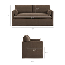 Load image into Gallery viewer, Wellfleet Slipcovered Linen-Blend Loveseat by Modway