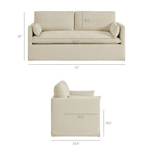 Load image into Gallery viewer, Wellfleet Slipcovered Linen-Blend Loveseat by Modway