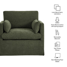 Load image into Gallery viewer, Wellfleet Slipcovered Linen-Blend Armchair by Modway