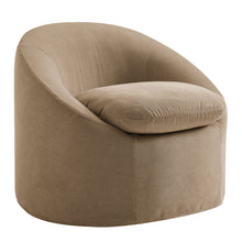Load image into Gallery viewer, Sadie Slipcovered Linen-Blend Round Accent Chair by Modway