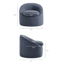 Load image into Gallery viewer, Sadie Slipcovered Linen-Blend Round Accent Chair by Modway