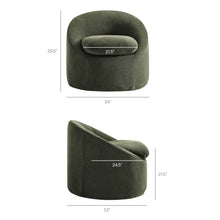 Load image into Gallery viewer, Sadie Slipcovered Linen-Blend Round Accent Chair by Modway