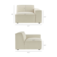 Load image into Gallery viewer, Restore Performance Fabric Upholstered Right-Facing Modular Lounge Chair by Modway