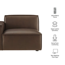 Load image into Gallery viewer, Restore Vegan Leather Left-Facing Modular Lounge Chair by Modway