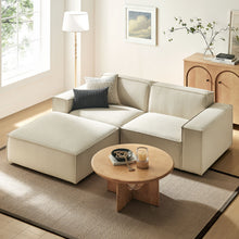 Load image into Gallery viewer, Restore 3-Piece Performance Fabric Upholstered Modular Loveseat with Ottoman by Modway