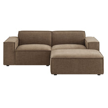 Load image into Gallery viewer, Restore 3-Piece Performance Fabric Upholstered Modular Loveseat with Ottoman by Modway