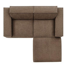Load image into Gallery viewer, Restore 3-Piece Performance Fabric Upholstered Modular Loveseat with Ottoman by Modway