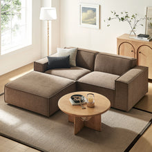 Load image into Gallery viewer, Restore 3-Piece Performance Fabric Upholstered Modular Loveseat with Ottoman by Modway