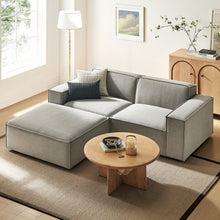 Load image into Gallery viewer, Restore 3-Piece Performance Fabric Upholstered Modular Loveseat with Ottoman by Modway