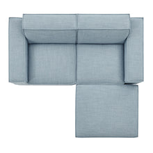 Load image into Gallery viewer, Restore 3-Piece Performance Fabric Upholstered Modular Loveseat with Ottoman by Modway