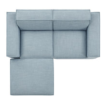 Load image into Gallery viewer, Restore 3-Piece Performance Fabric Upholstered Modular Loveseat with Ottoman by Modway