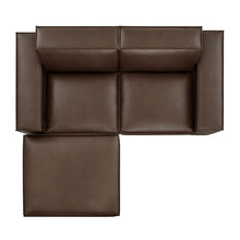 Load image into Gallery viewer, Restore 3-Piece Vegan Leather Modular Loveseat with Ottoman by Modway