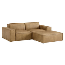 Load image into Gallery viewer, Restore 3-Piece Vegan Leather Modular Loveseat with Ottoman by Modway
