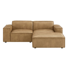 Load image into Gallery viewer, Restore 3-Piece Vegan Leather Modular Loveseat with Ottoman by Modway
