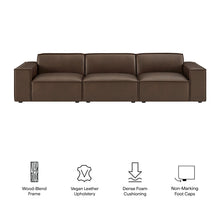 Load image into Gallery viewer, Restore 3-Piece Vegan Leather Modular Sofa Set by Modway