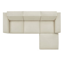Load image into Gallery viewer, Restore 4-Piece Performance Fabric Upholstered Modular Sofa Set with Ottoman by Modway