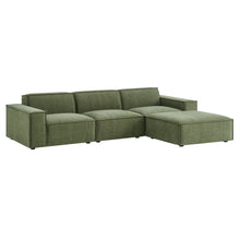 Load image into Gallery viewer, Restore 4-Piece Performance Fabric Upholstered Modular Sofa Set with Ottoman by Modway