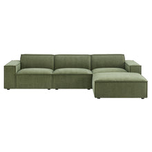 Load image into Gallery viewer, Restore 4-Piece Performance Fabric Upholstered Modular Sofa Set with Ottoman by Modway