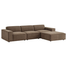 Load image into Gallery viewer, Restore 4-Piece Performance Fabric Upholstered Modular Sofa Set with Ottoman by Modway