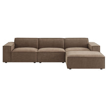 Load image into Gallery viewer, Restore 4-Piece Performance Fabric Upholstered Modular Sofa Set with Ottoman by Modway