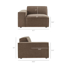 Load image into Gallery viewer, Restore 4-Piece Performance Fabric Upholstered Modular Sofa Set with Ottoman by Modway