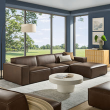 Load image into Gallery viewer, Restore 4-Piece Vegan Leather Modular Sofa Set with Ottoman by Modway