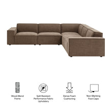 Load image into Gallery viewer, Restore 5-Piece Performance Fabric Upholstered Modular L-Shaped Sofa by Modway