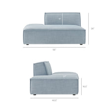 Load image into Gallery viewer, Restore 4-Piece Performance Fabric Upholstered Modular L-Shaped Armless Sectional Sofa by Modway