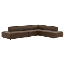 Load image into Gallery viewer, Restore 4-Piece Vegan Leather Modular L-Shaped Armless Sectional Sofa by Modway