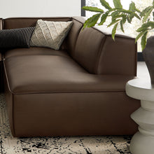 Load image into Gallery viewer, Restore 4-Piece Vegan Leather Modular L-Shaped Armless Sectional Sofa by Modway
