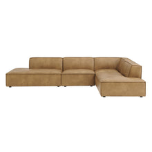 Load image into Gallery viewer, Restore 4-Piece Vegan Leather Modular L-Shaped Armless Sectional Sofa by Modway