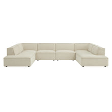 Load image into Gallery viewer, Restore 6-Piece Performance Fabric Upholstered U-Shaped Sectional Sofa by Modway