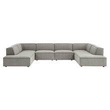 Load image into Gallery viewer, Restore 6-Piece Performance Fabric Upholstered U-Shaped Sectional Sofa by Modway