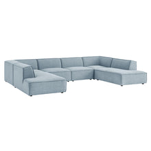 Load image into Gallery viewer, Restore 6-Piece Performance Fabric Upholstered U-Shaped Sectional Sofa by Modway