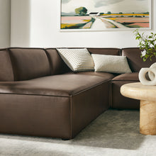 Load image into Gallery viewer, Restore 6-Piece Vegan Leather U-Shaped Armless Sectional Sofa by Modway