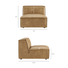 Load image into Gallery viewer, Restore 6-Piece Vegan Leather U-Shaped Armless Sectional Sofa by Modway
