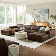 Load image into Gallery viewer, Restore 6-Piece Vegan Leather Modular Sectional Sofa by Modway