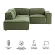 Load image into Gallery viewer, Restore 3-Piece Performance Fabric Upholstered Modular L-Shaped Sectional Sofa by Modway