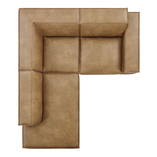 Load image into Gallery viewer, Restore 3-Piece Vegan Leather Modular L-Shaped Sectional Sofa by Modway
