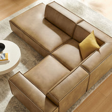 Load image into Gallery viewer, Restore 3-Piece Vegan Leather Modular L-Shaped Sectional Sofa by Modway